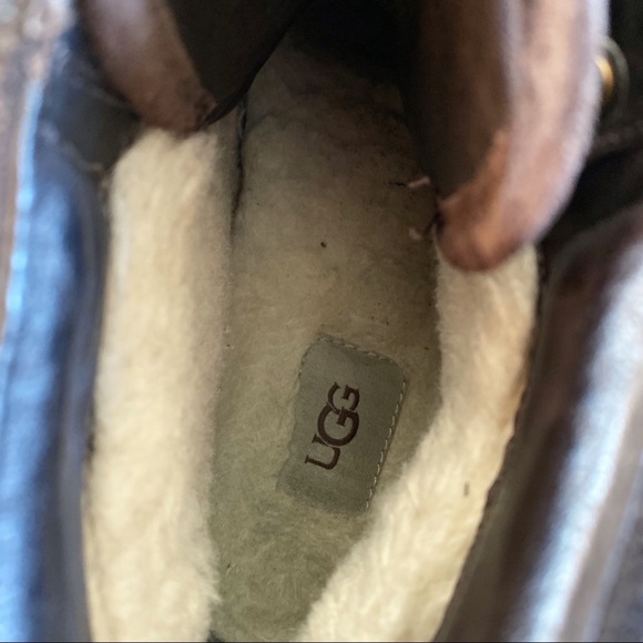 Ugg Brown Leather Laced Boots US11 ($200) main image 8